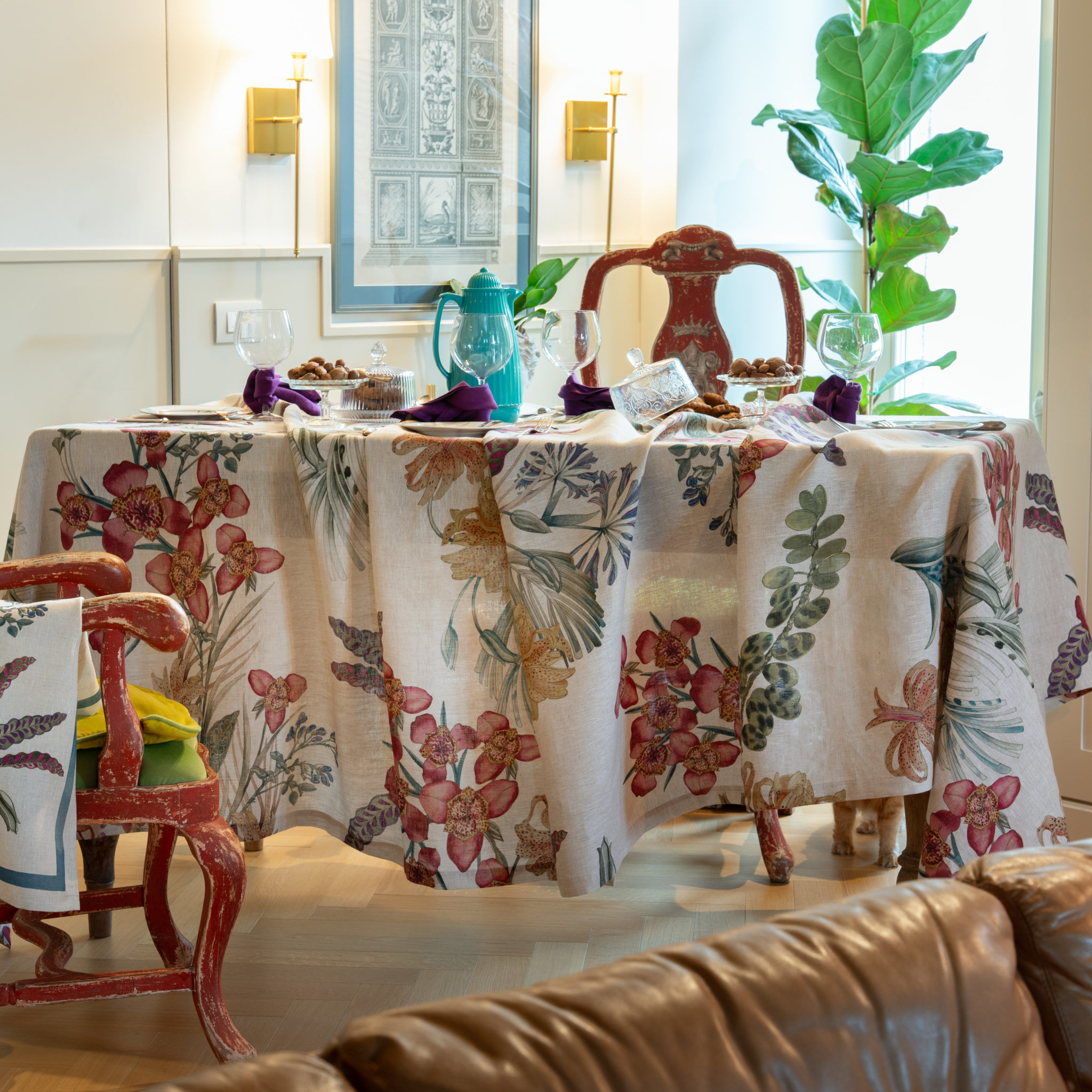 Tessitura Toscana Telerie Home Scenographies Table linens and Home